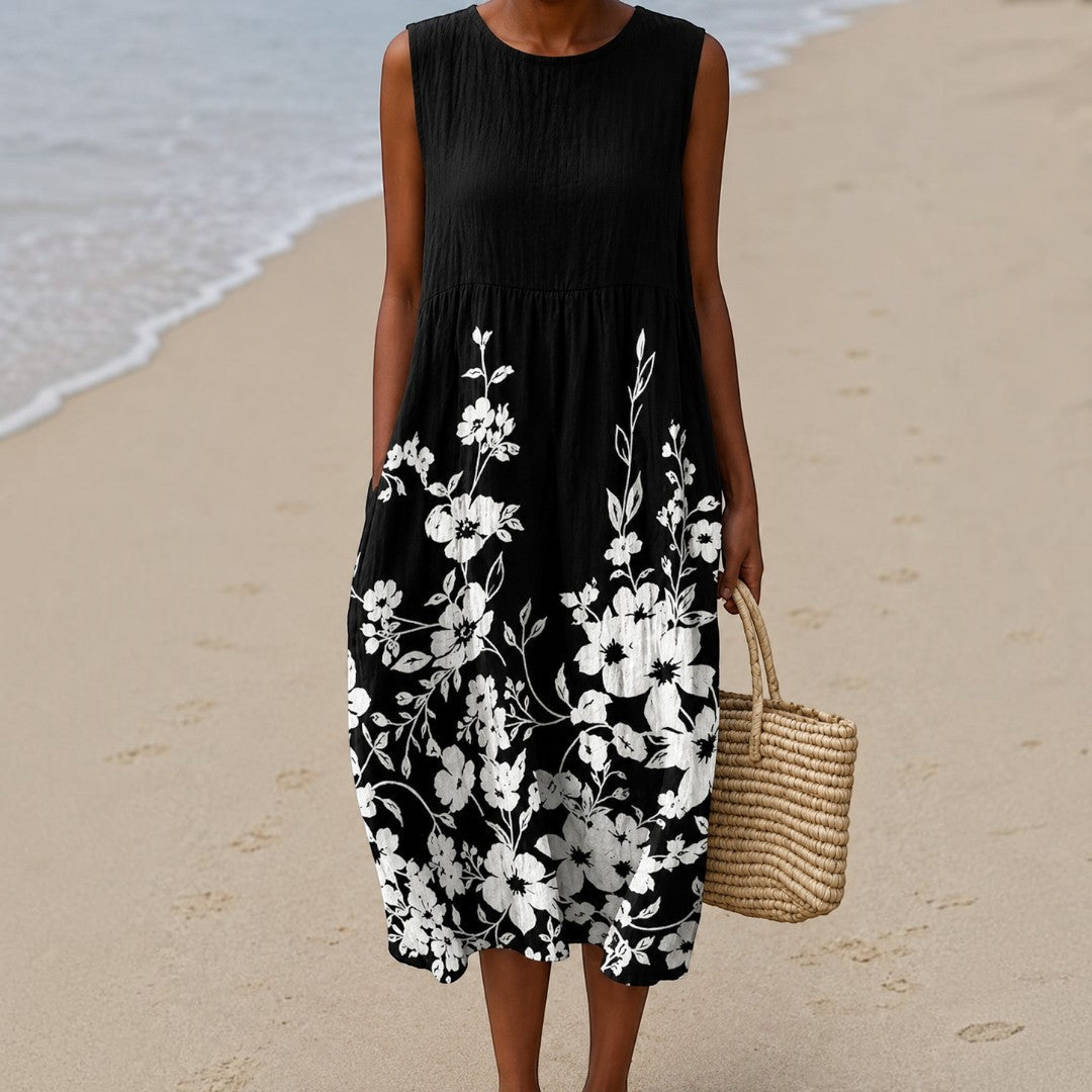 Chloe | Vestido Midi Casual Impreso