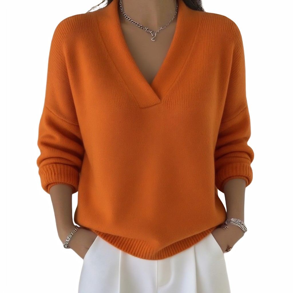 Maggie | Suéter V-Neck Sin Esfuerzo