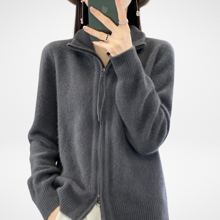 Katrina | Cardigan Minimalista con Cremallera