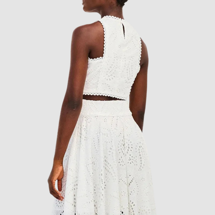 Conjunto Sofisticado de Dos Piezas Tallie – Conjunto Elegante de Dos Piezas para el Verano Chic