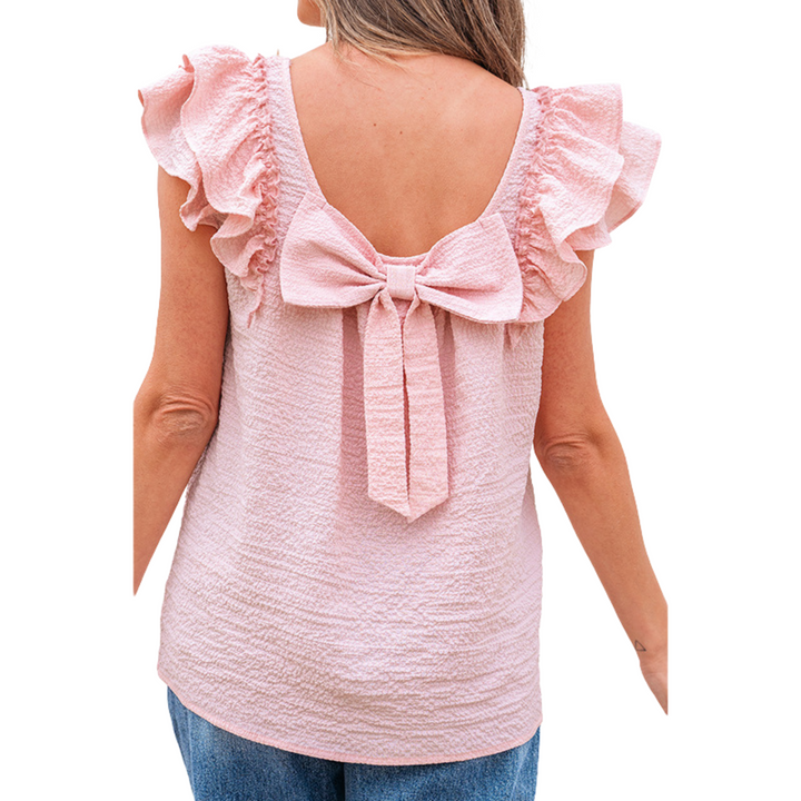 Top de Manga Suave con Volantes Zhavia Classy – Top Ligero y Elegante de Verano