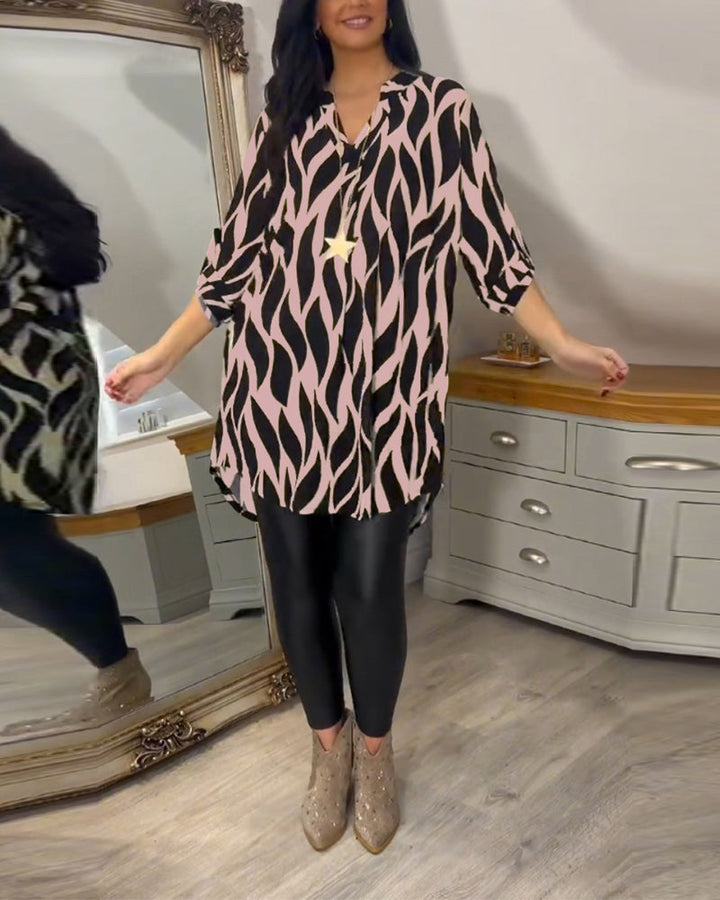 Alexandra | Blusa Suelta Impresa para Mujeres