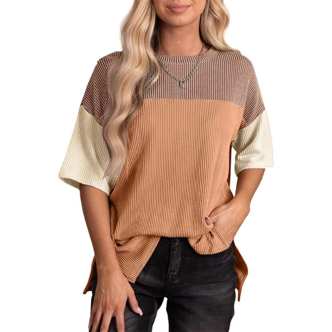 Brynlue | Top de Verano Casual de Corte Suelto a Rayas