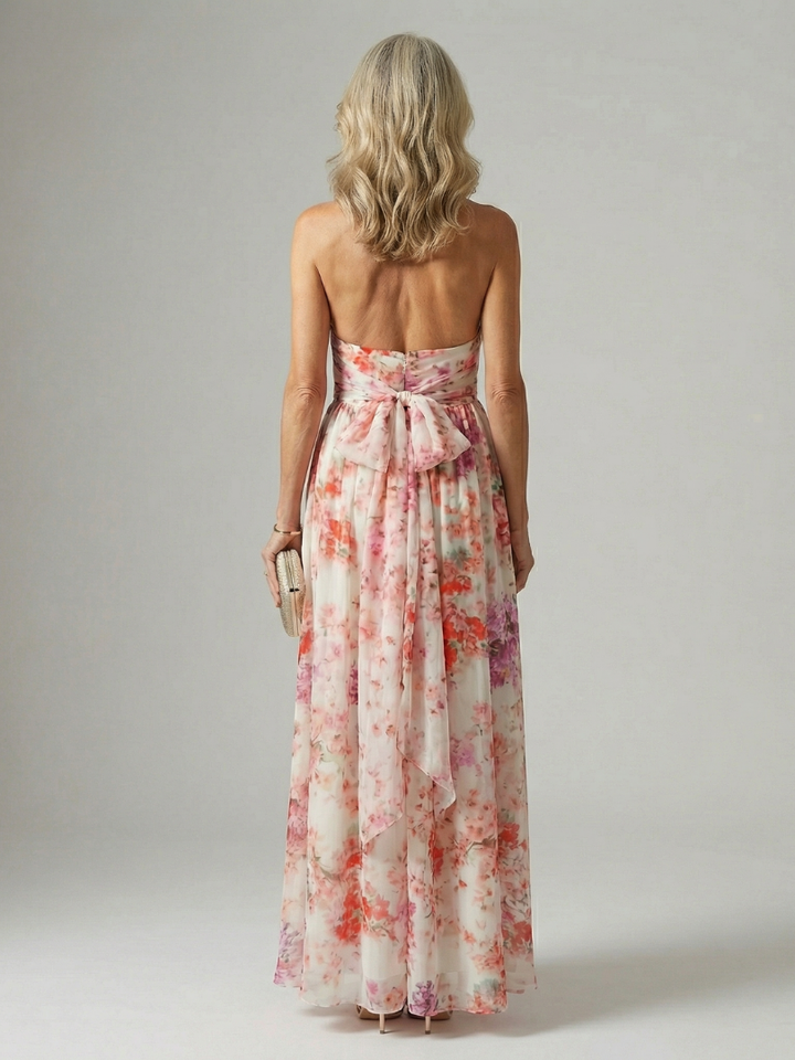 Victoria | Vestido Largo Floral Fluido