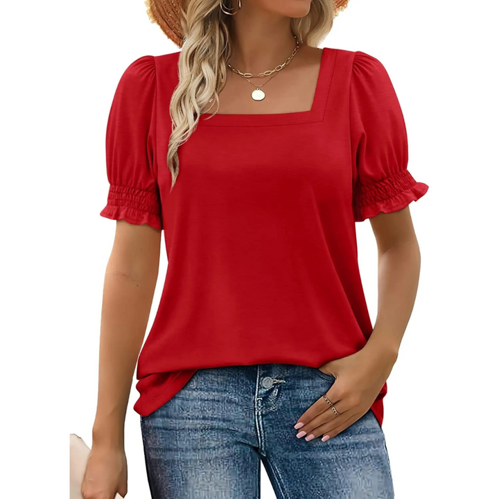 Josephine | Esencial de Verano con Mangas de Volantes para Mujeres