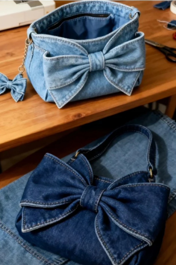 Delfina | Cartera con Moño Estilo Retro