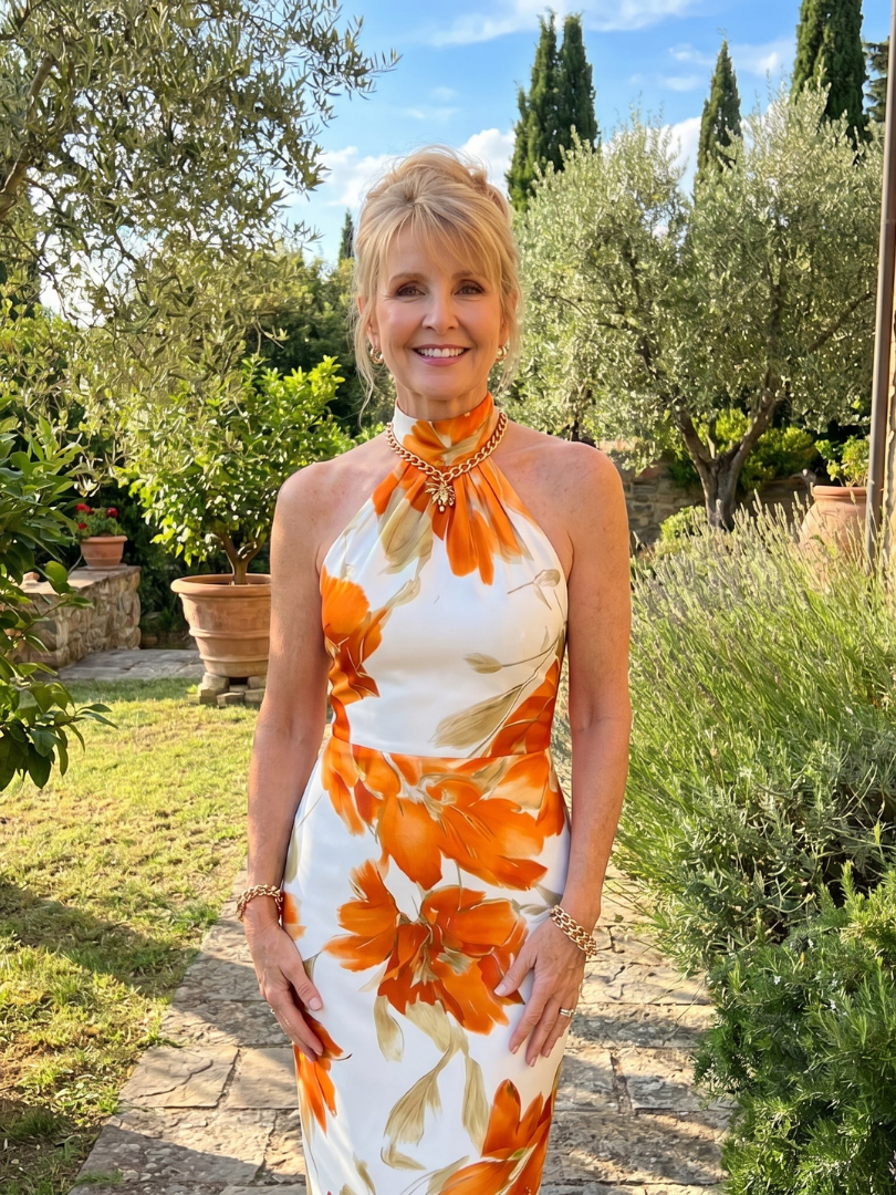 Analía | Vestido Midi Halter Floral