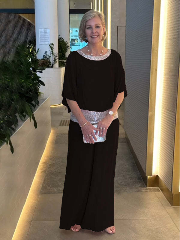 Conjunto Elegante Nessa | Top Relajado y Pantalones de Pierna Ancha