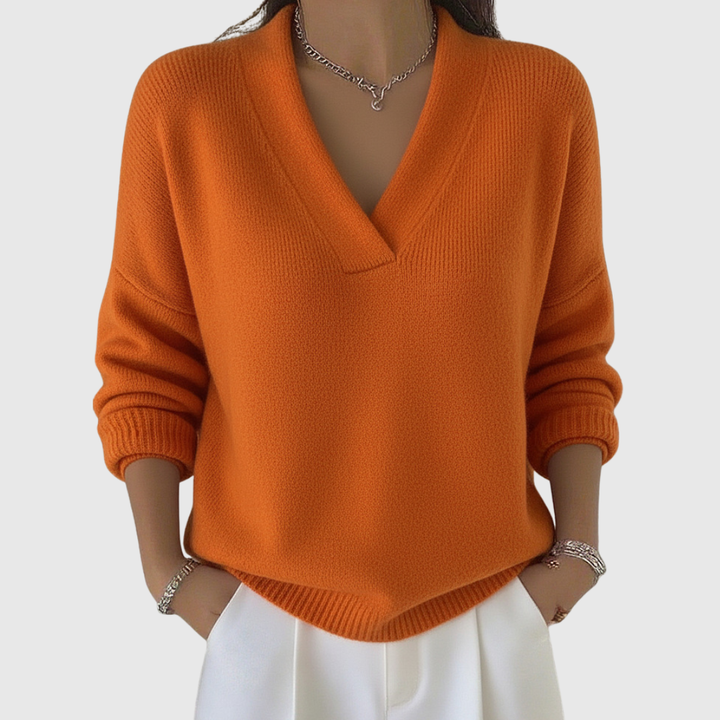 Faye | Suéter de V con corte relajado