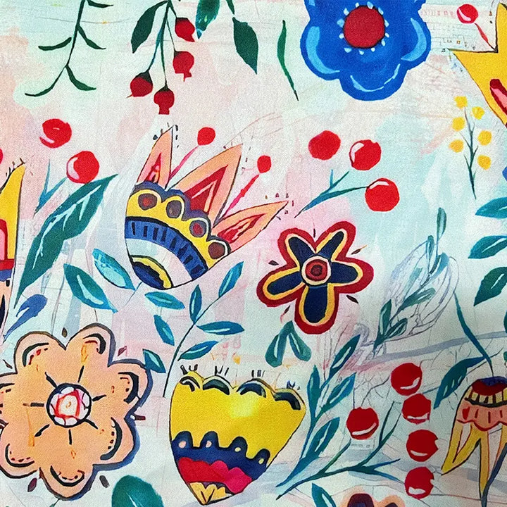 Amarri | Blusa Vintage Floral Mixta Elegante para Mujeres