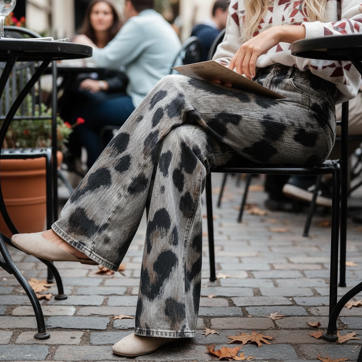 Leona | Pantalones Vintage Boho de Ajuste Fácil
