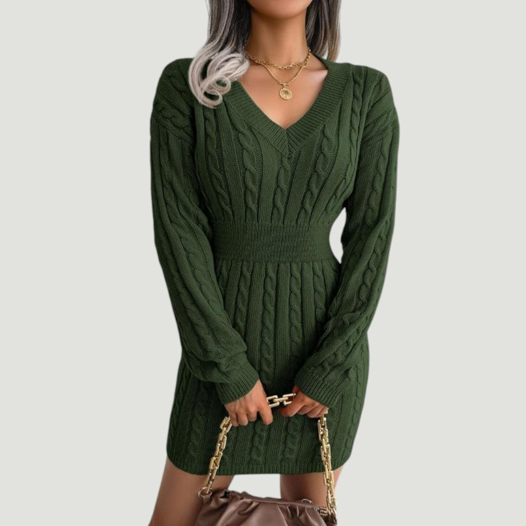 Holly | Vestido Suéter Cable Knit