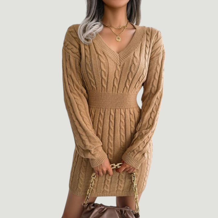 Holly | Vestido Suéter Cable Knit
