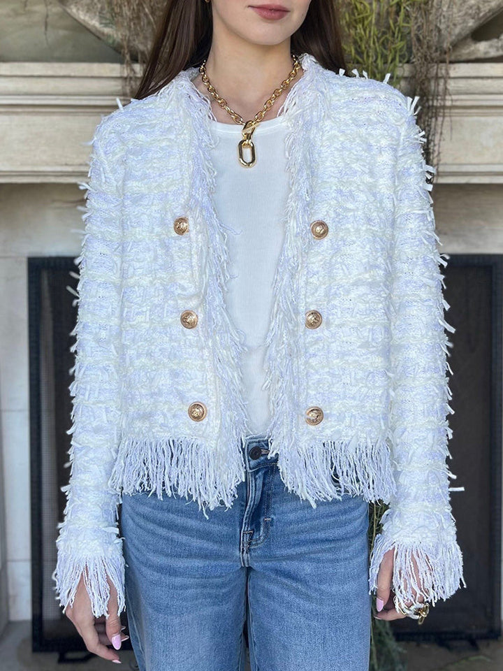 Gabriella | Chaqueta Elegante con Flecos, Nueva Tendencia para un Estilo Refinado y Comodidad Diaria