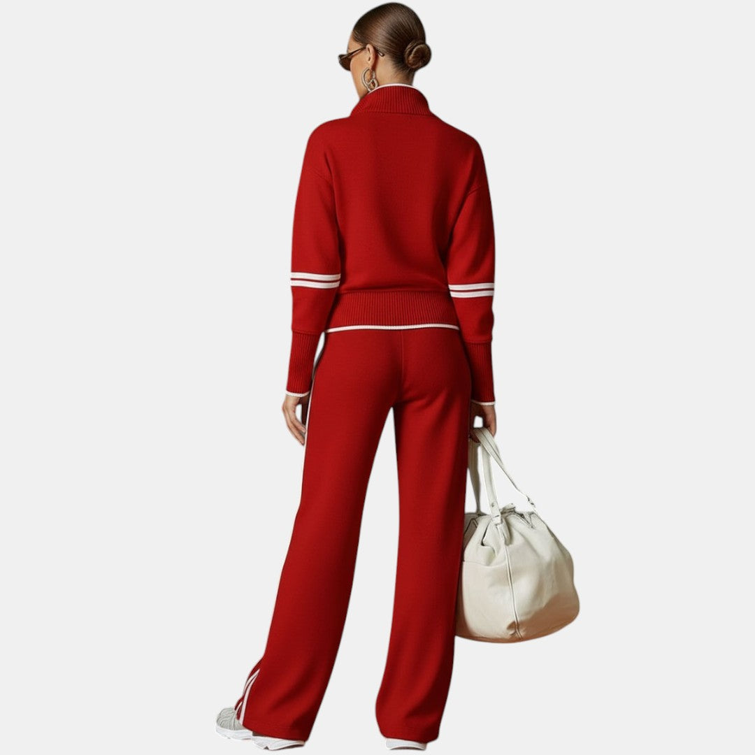 Rosaura | Conjunto de Blusa y Pantalón de Piernas Anchas