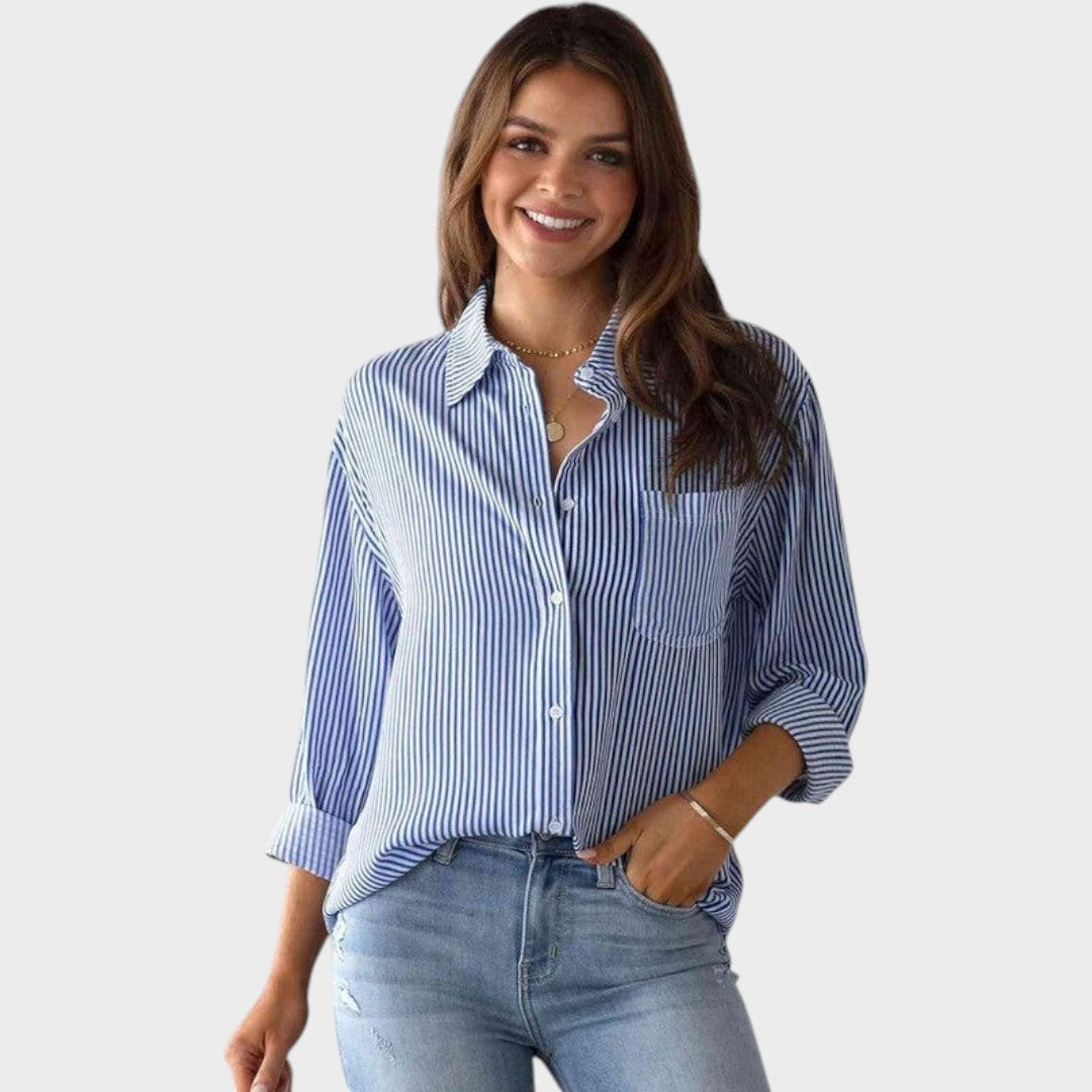 Brenda | Blusa con Cuello Clásico