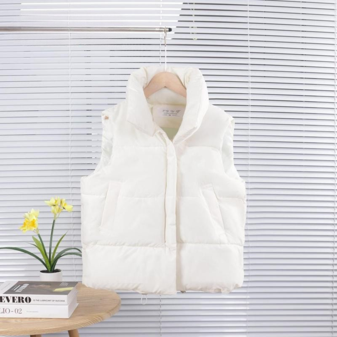 Alula | Chaqueta acolchada sin mangas de cuello alto y oversized