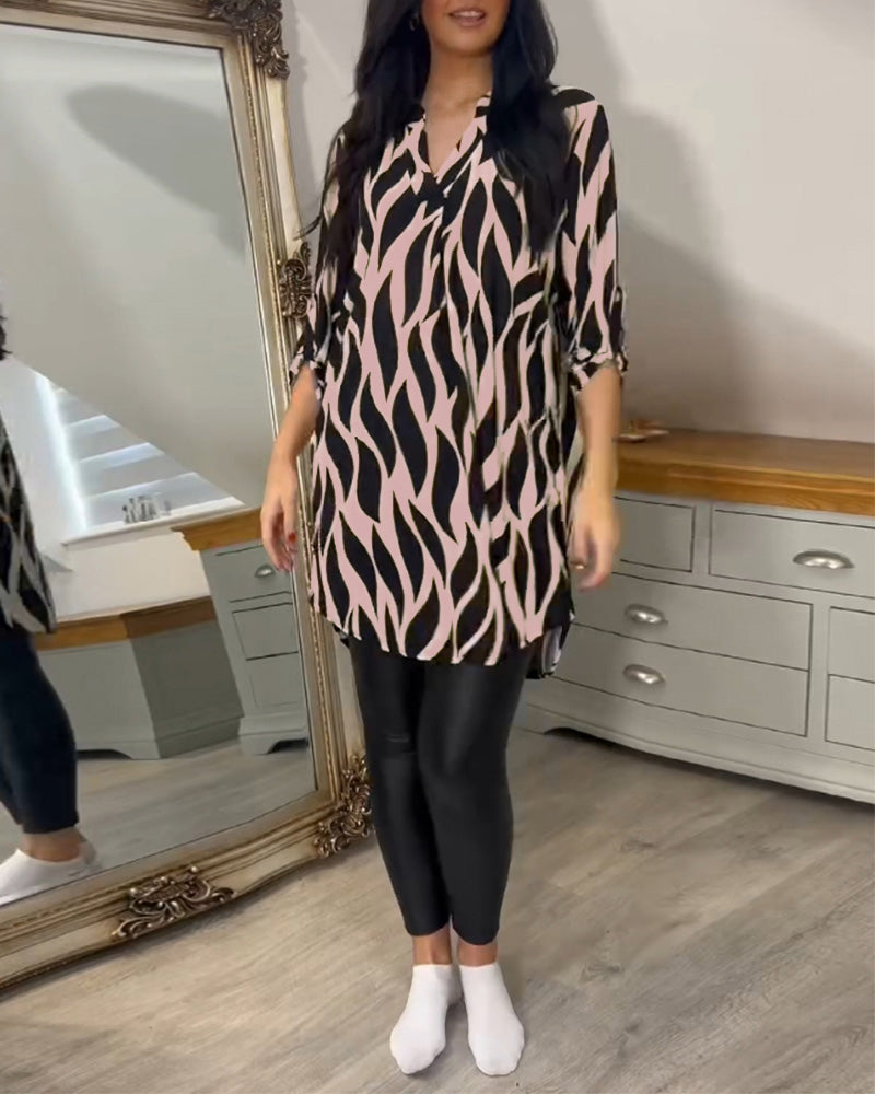 Alexandra | Blusa Suelta Impresa para Mujeres