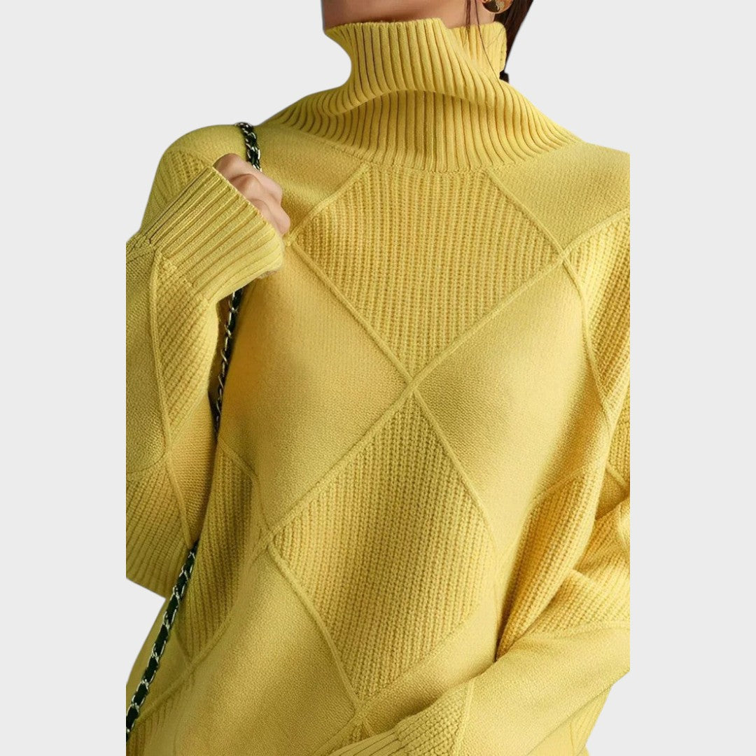 Zaida | Suéter de Cuello Alto de Cachemira