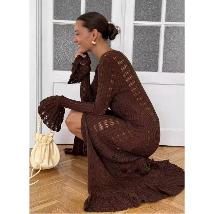 Adowbi | Cárdigan Ajustado con Botones y Mangas de Volantes Chic