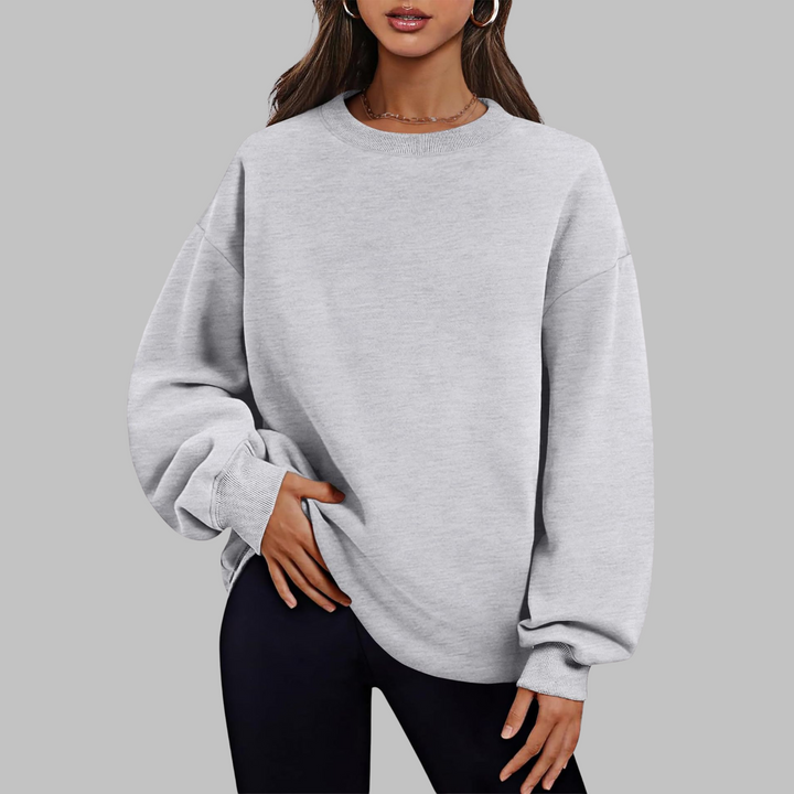 Medgi | Suéter de manga larga oversized con cuello redondo