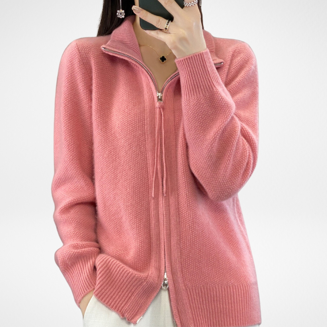 Katrina | Cardigan Minimalista con Cremallera