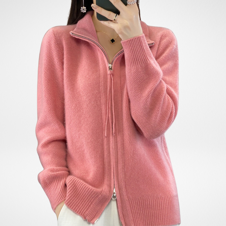 Katrina | Cardigan Minimalista con Cremallera