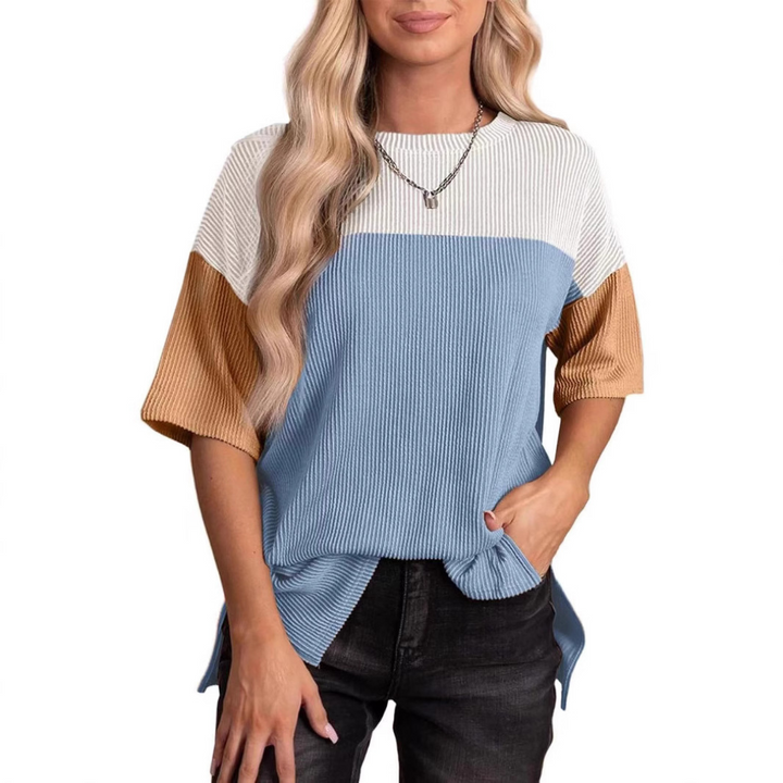 Brynlue | Top de Verano Casual de Corte Suelto a Rayas