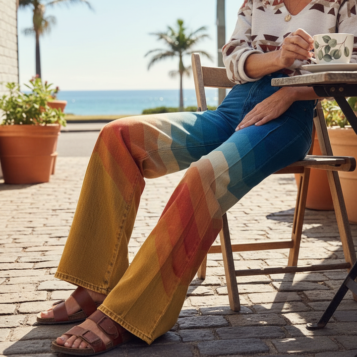 Clara | Pantalones de Pierna Ancha Estilo Boho