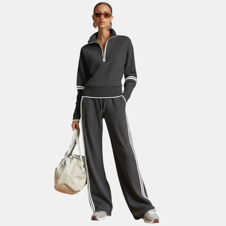 Rosaura | Conjunto de Blusa y Pantalón de Piernas Anchas