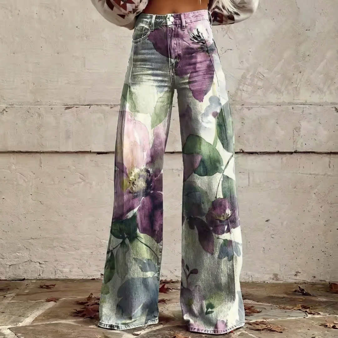 Noemi | Pantalones Boho de Cintura Alta
