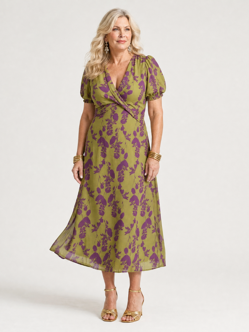 Celina | Vestido Midi Floral Relajado