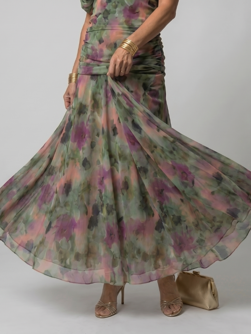 Abril | Vestido Midi Off Shoulder