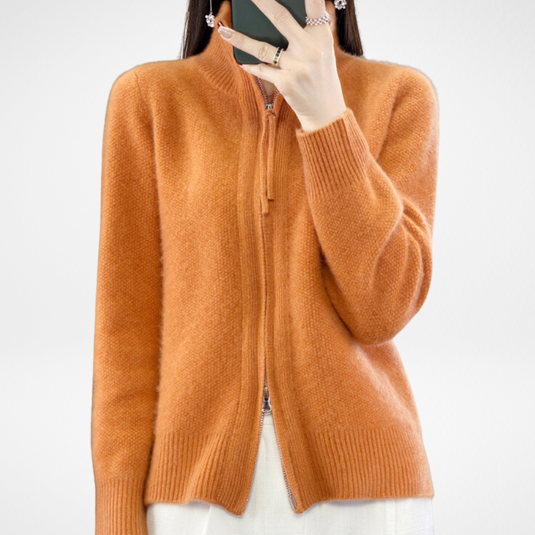 Katrina | Cardigan Minimalista con Cremallera