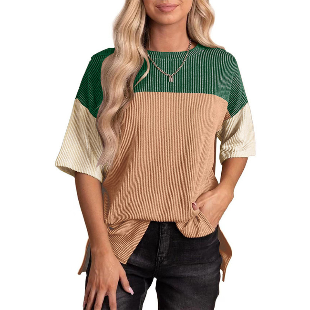 Brynlue | Top de Verano Casual de Corte Suelto a Rayas