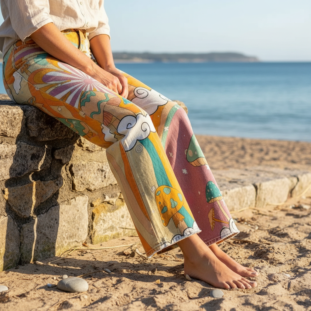 Daniela | Pantalones Anchos Boho Casual