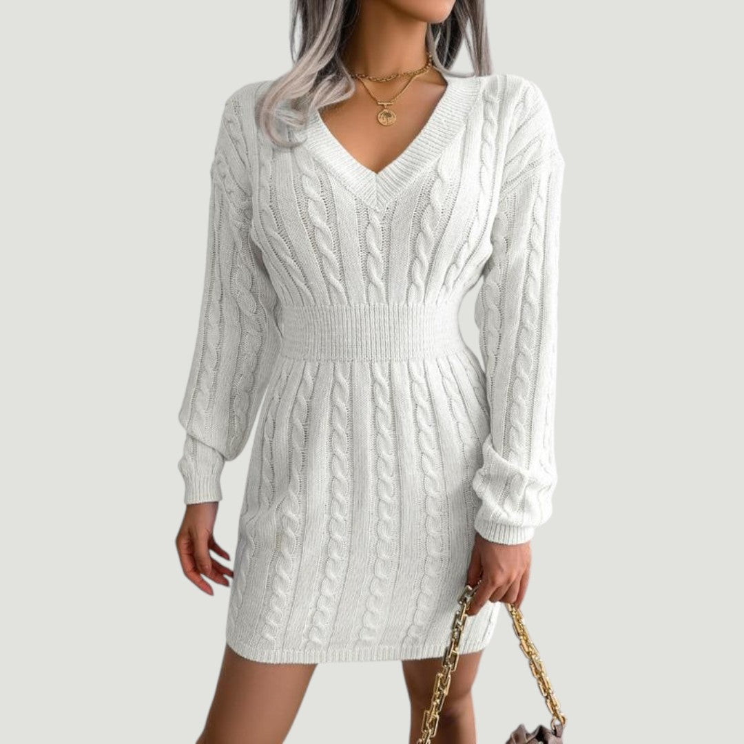 Holly | Vestido Suéter Cable Knit