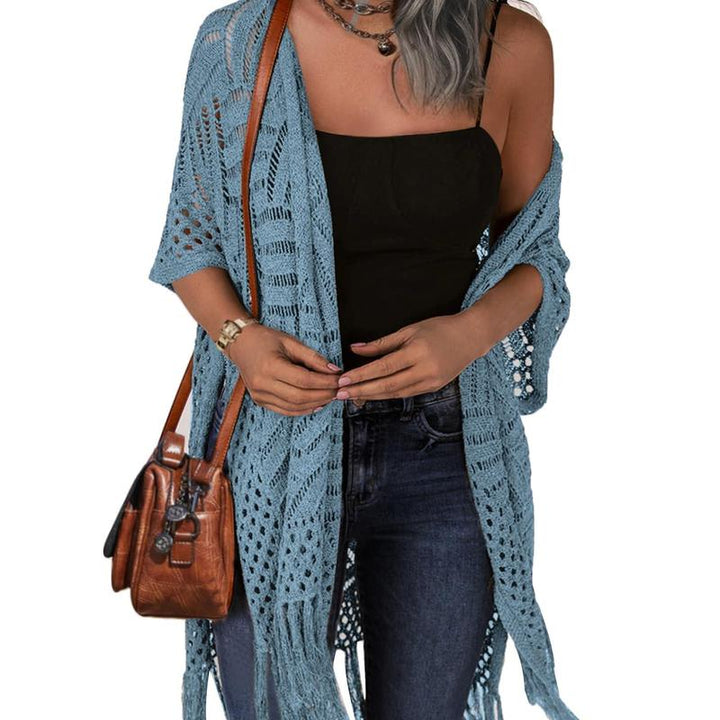 Zarella | Chaqueta de Verano Con Flecos Cómoda