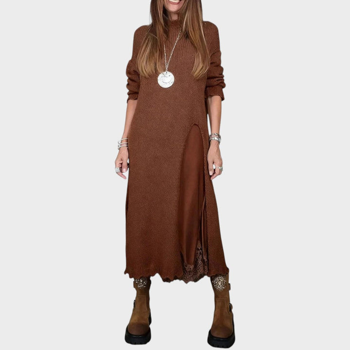Vega | Conjunto de Suéter y Vestido de Estilo Lencero