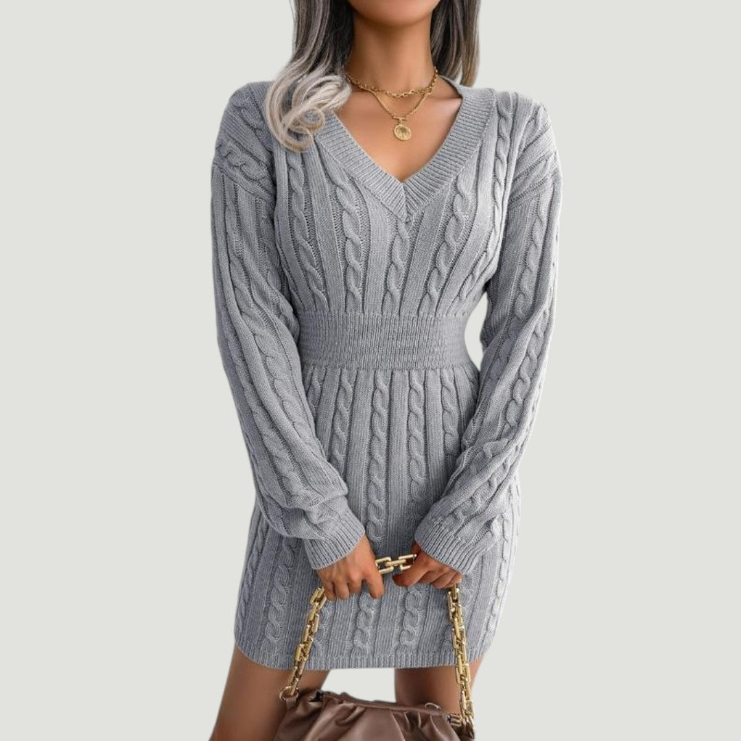 Holly | Vestido Suéter Cable Knit
