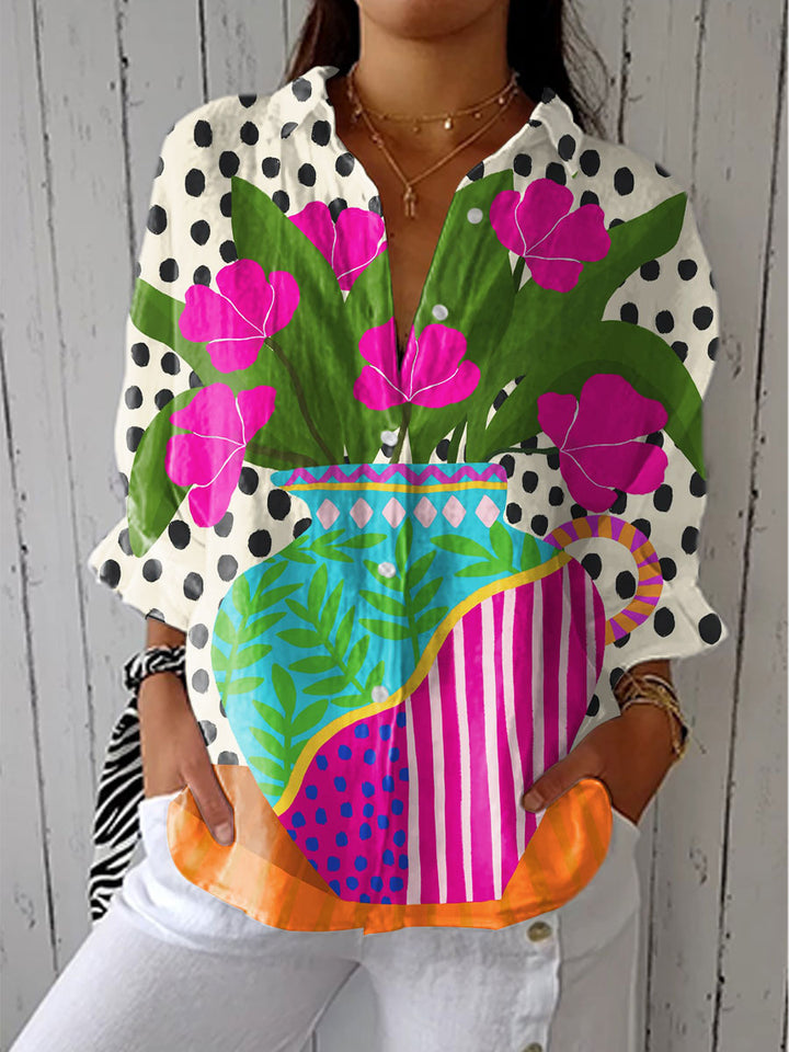 Fleur | Blusa Jarrón en Flor