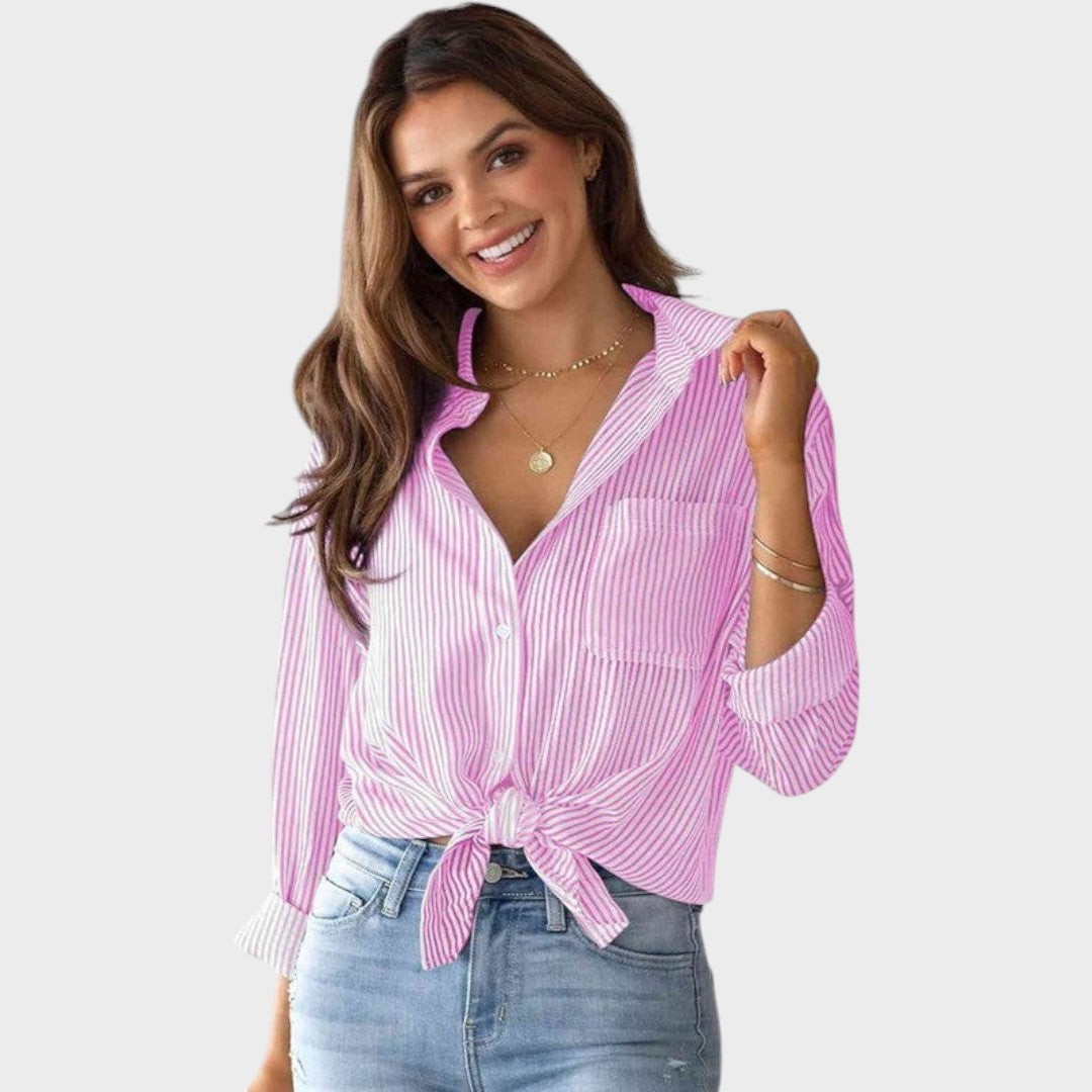 Brenda | Blusa con Cuello Clásico
