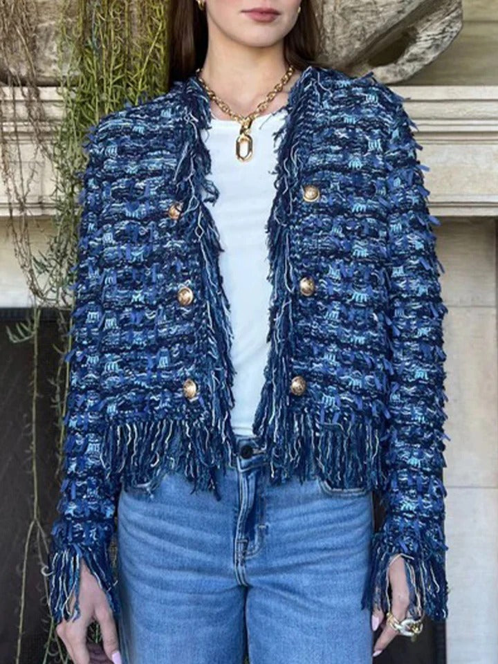 Gabriella | Chaqueta Elegante con Flecos, Nueva Tendencia para un Estilo Refinado y Comodidad Diaria
