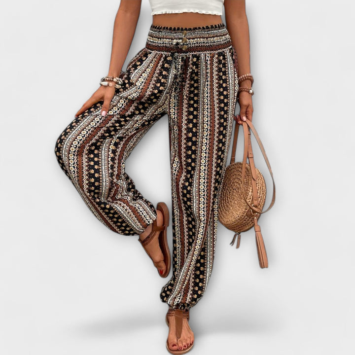 Lourdes | Pantalón con Estampado Étnico