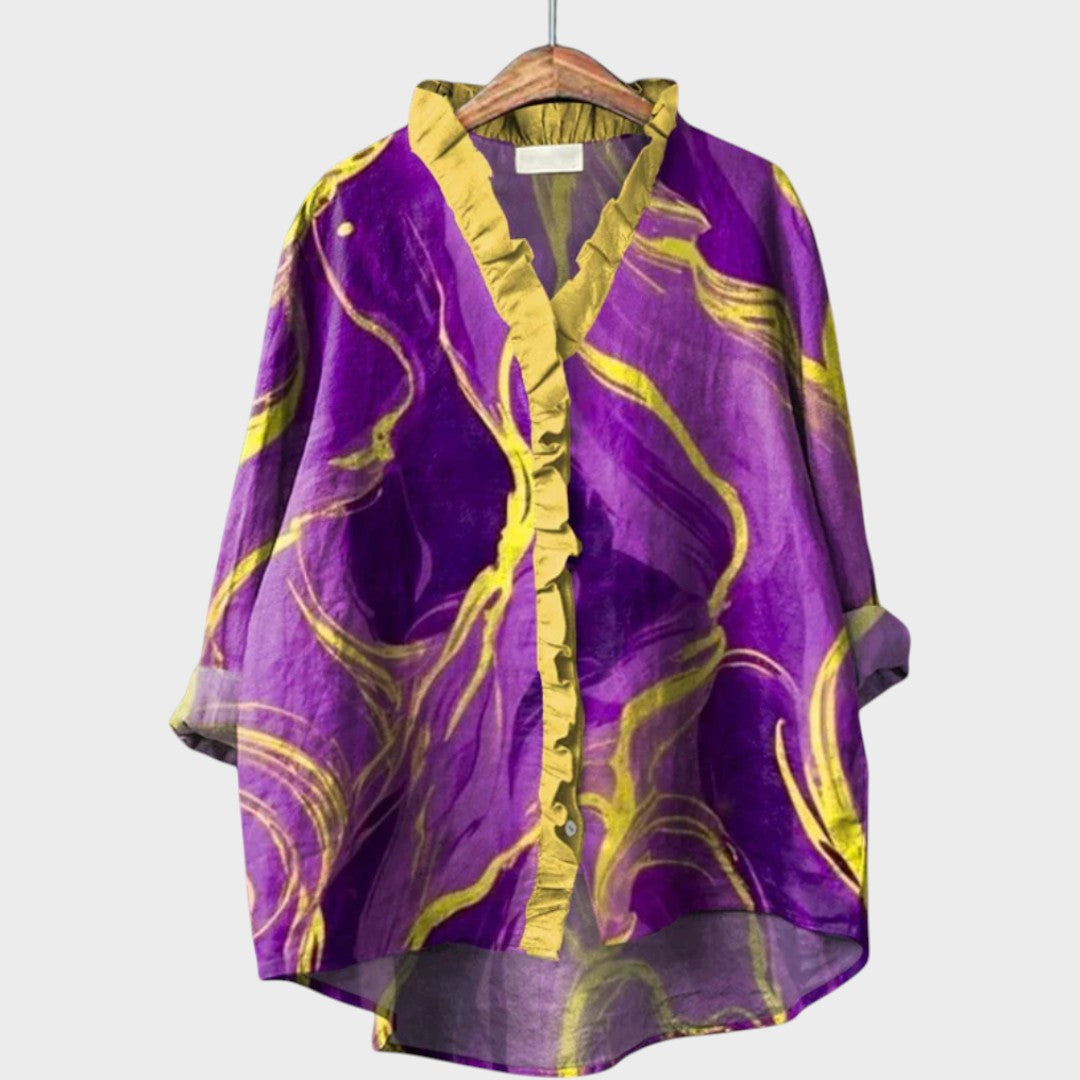 Rafaela | Blusa Oversize con Cuello en V