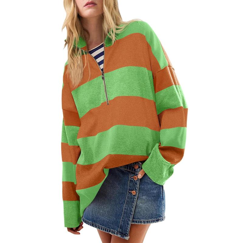 Autumn | Suéter de Cuello Alto Oversized Estiloso con Detalle de Media Cremallera