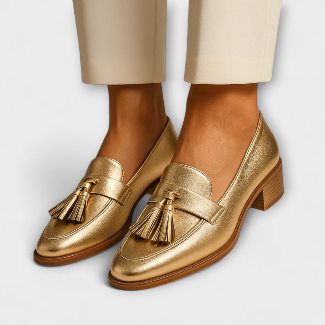 Céleste | Mocasines Dorados