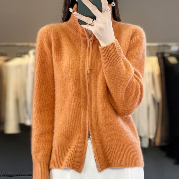 Katrina | Cardigan Minimalista con Cremallera