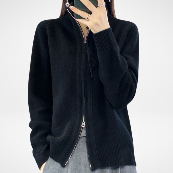 Katrina | Cardigan Minimalista con Cremallera