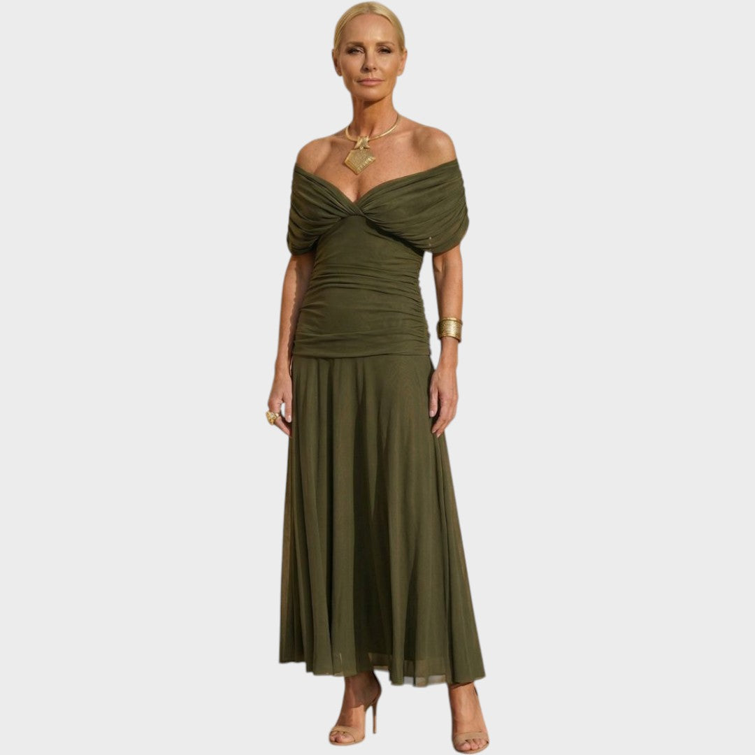 Poppy | Vestido Hojas Elegante